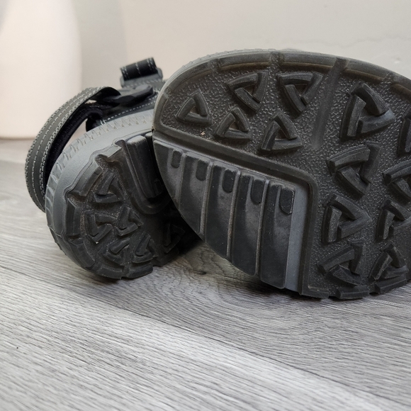 Ecco Black Sandals 41 Terra II Style Men Adjustable Hoop and Loop Outdoor Trail - Picture 11 of 15